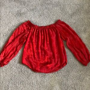 WHBM off the shoulder blouse